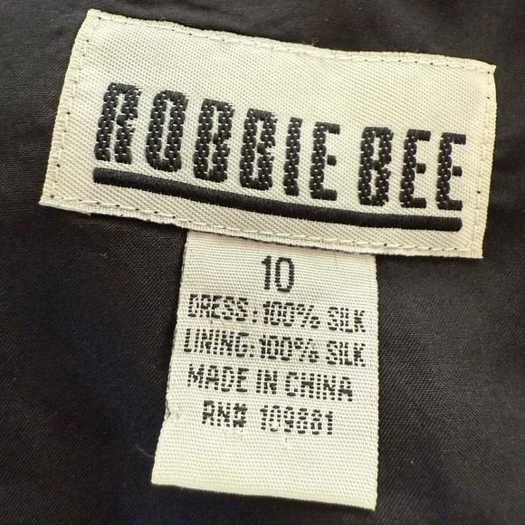 Vintage 90’s Black Silk Slip Dress - Picture 5 of 6